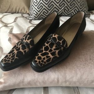 Ann Taylor Leather/Calf Hair made in Italy